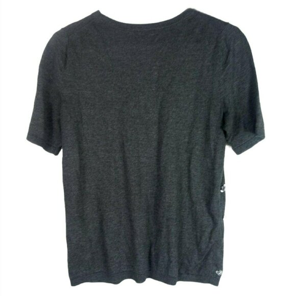 Talbots Gray Floral Sequin T-Shirt MP - Picture 5 of 5